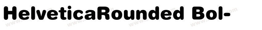 HelveticaRounded Bol字体转换